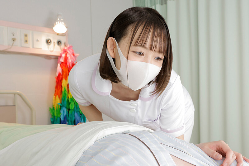 【VR】マスク美女の看護師に退院するまで見つめられ、射精させられる入院生活。 7枚目