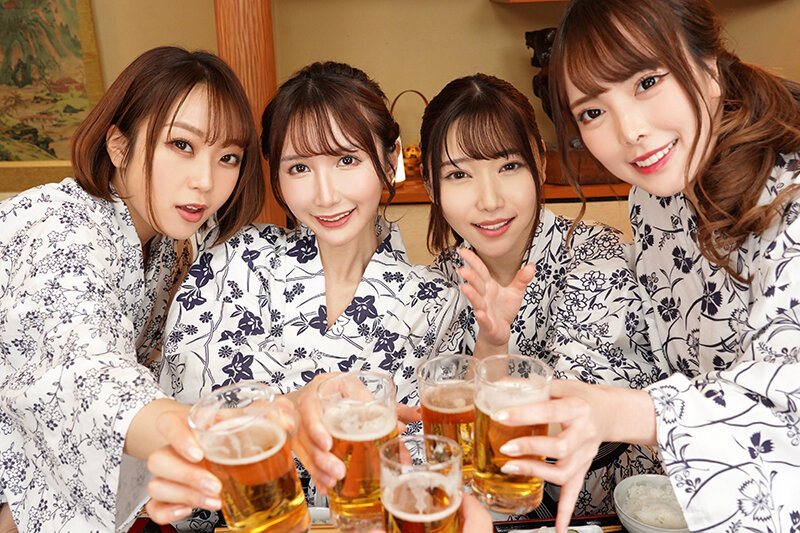 【VR】人生で最初の、かつ最高の、エッチなモテ期が来た！！会社で有名な美女の部下4人と1泊2日の温泉旅行。旅館の部屋で夢の拘束玩具責め＆ハーレムSEX 蘭々 さつき芽衣 八乃つばさ 天川そら 2枚目