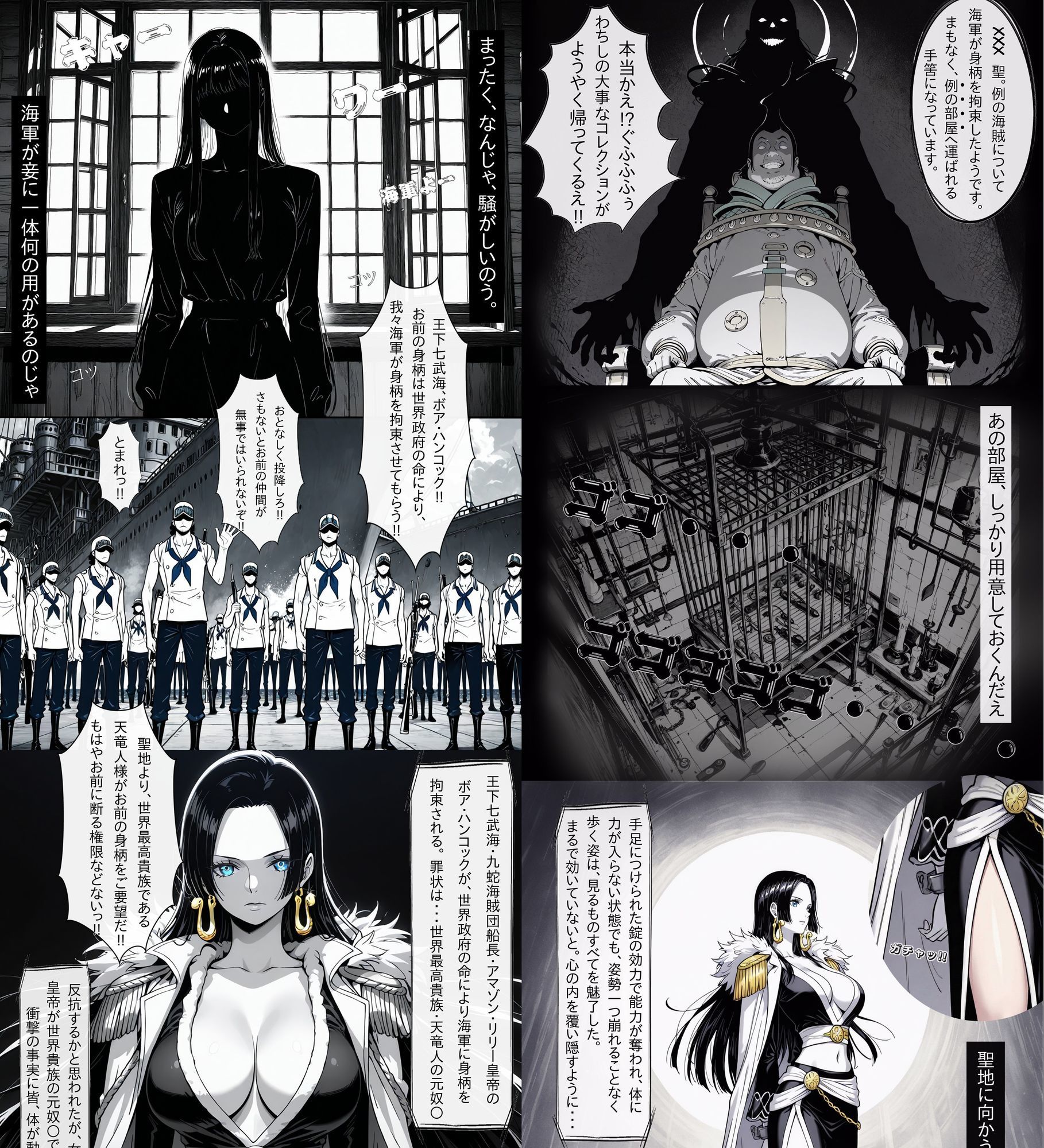 世界最高貴族の手によって快楽に堕ちた美女は海賊女帝 ボ〇・ハンコック 6枚目
