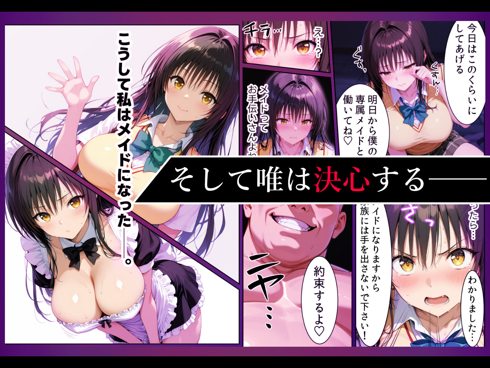 突然メイドにさせられご主人様の調教で完全服従する話 3枚目