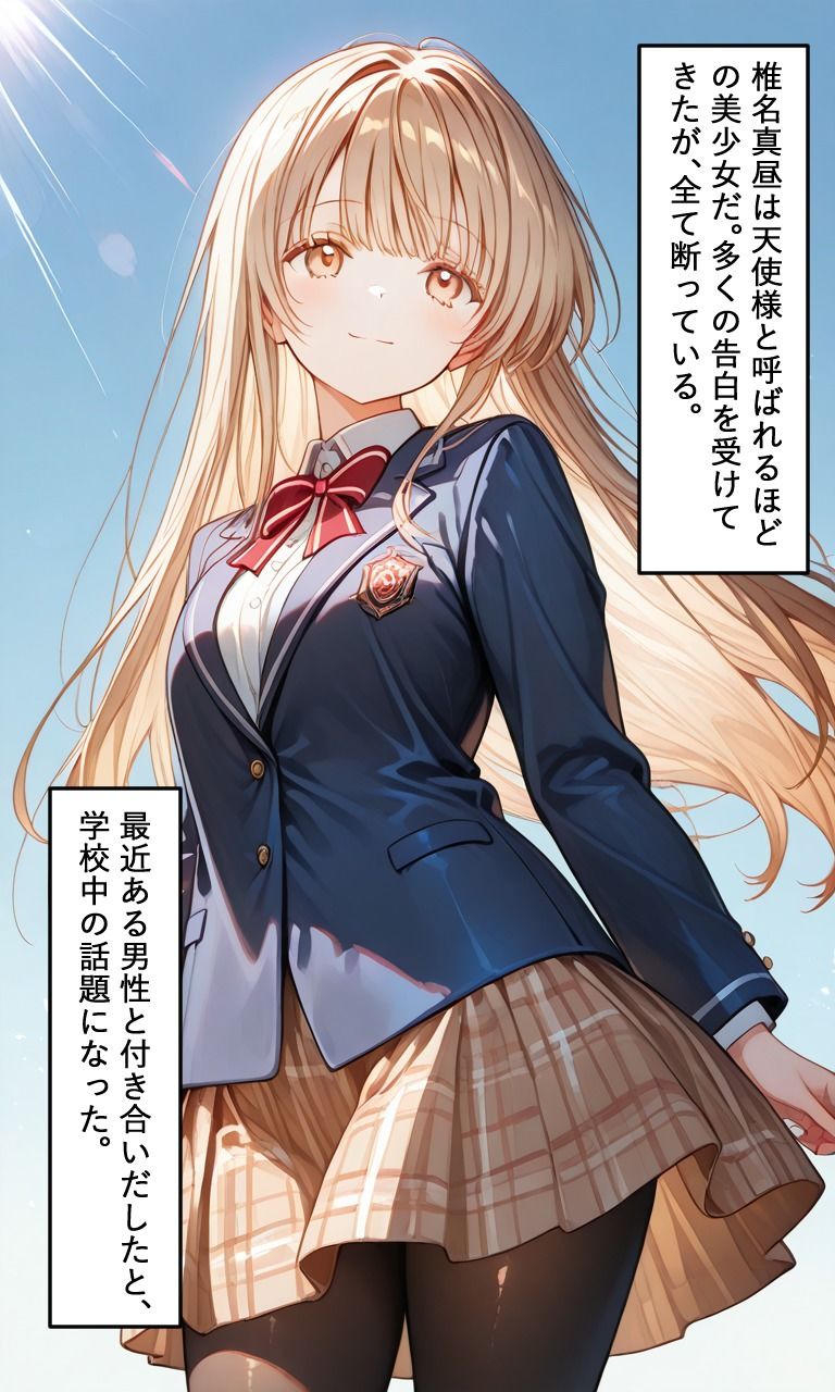 天使様が弱みを握られ孕まされた件 1枚目