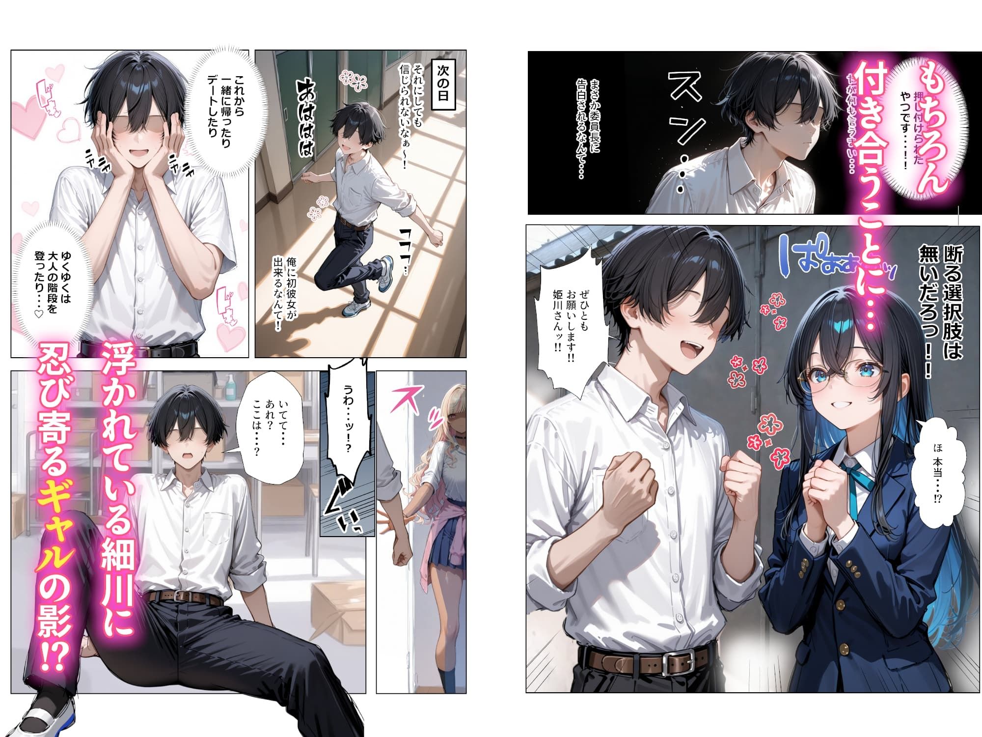 清楚彼女がいるのにギャルとの予行練習（生本番）がやめられない話【ぬるぬるエロアニメ動画同梱】 4枚目