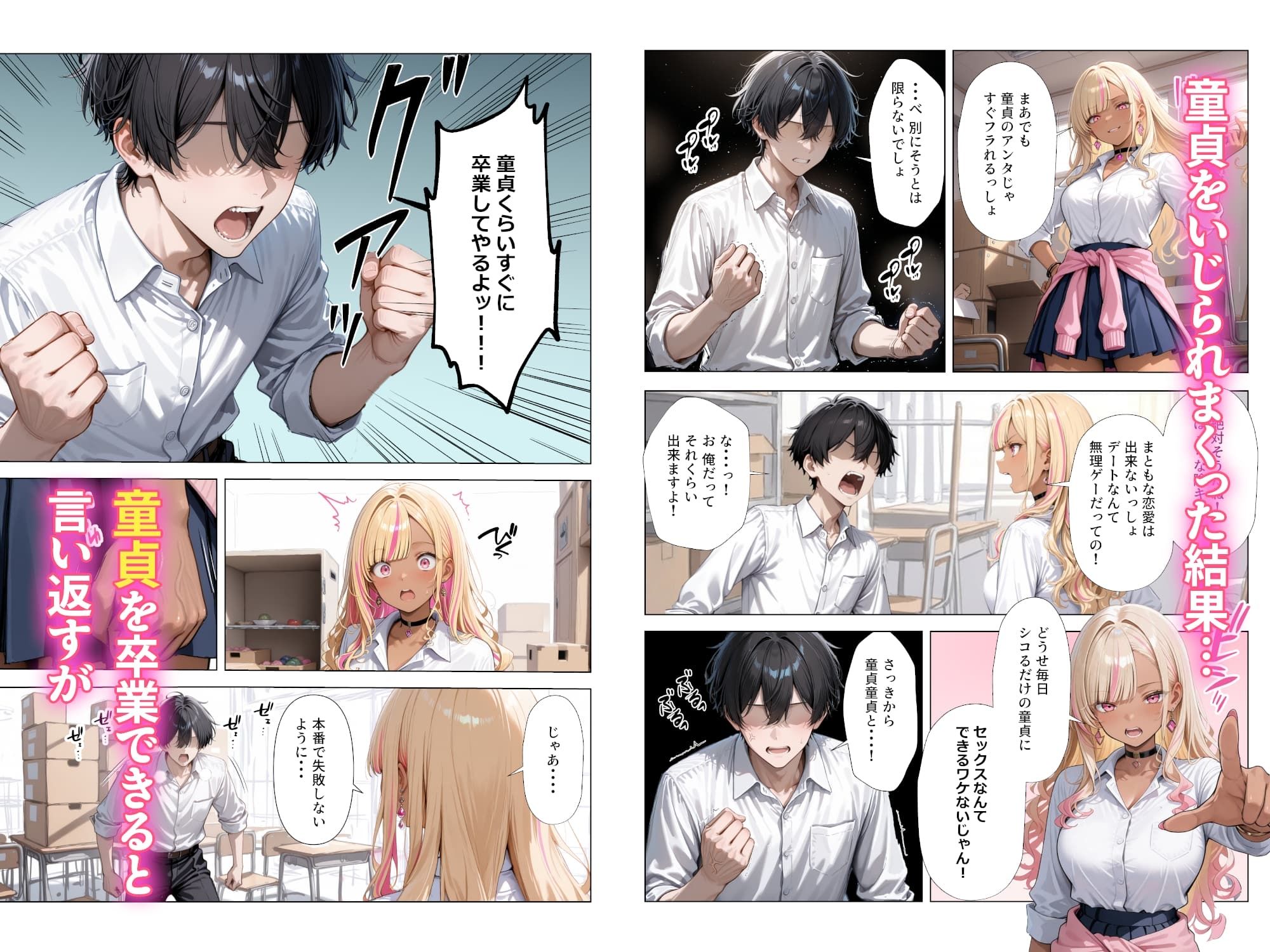 清楚彼女がいるのにギャルとの予行練習（生本番）がやめられない話【ぬるぬるエロアニメ動画同梱】 6枚目