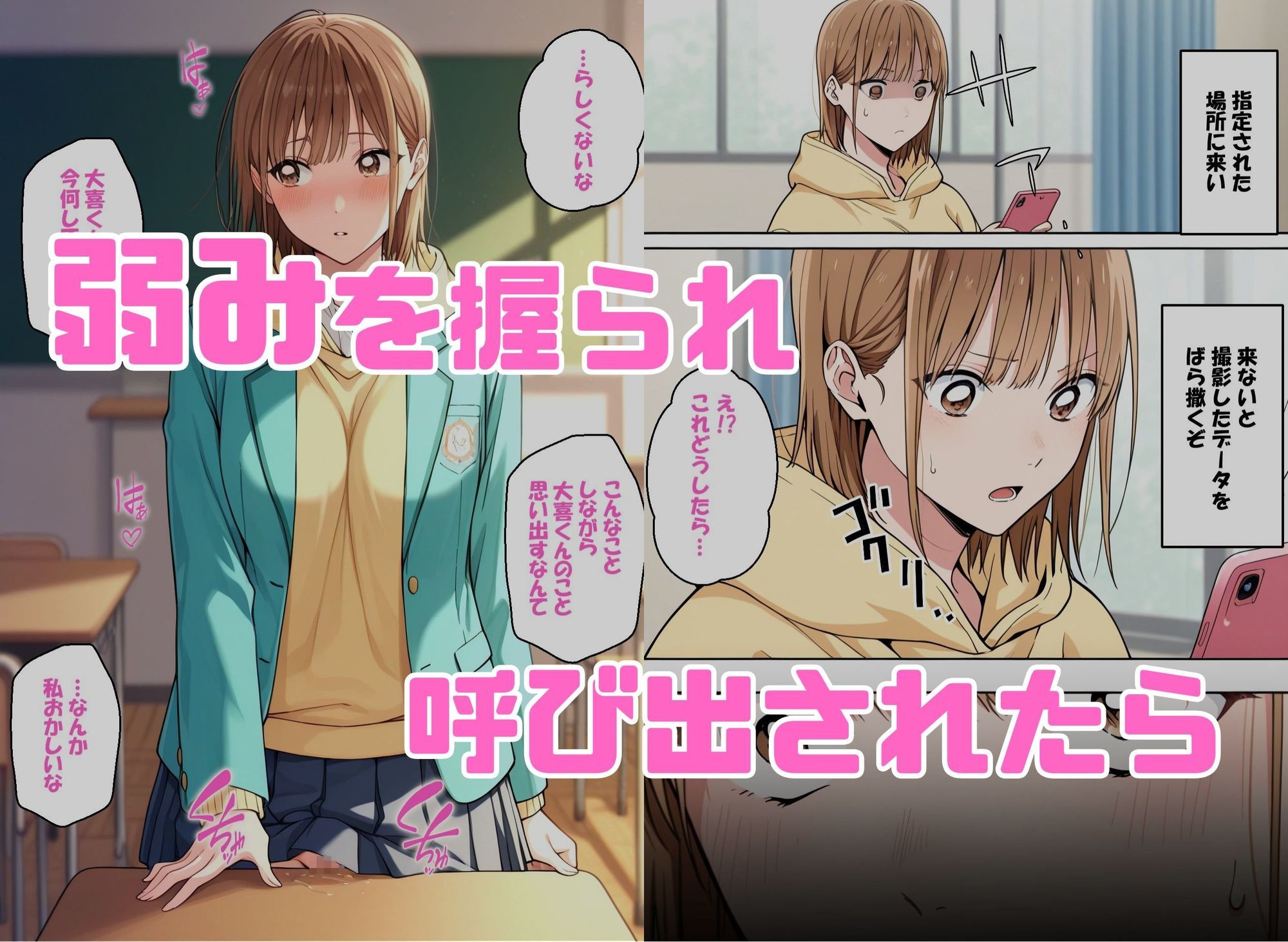 寝取られ女子 弱みをネタに支配された 鹿〇千夏 1枚目